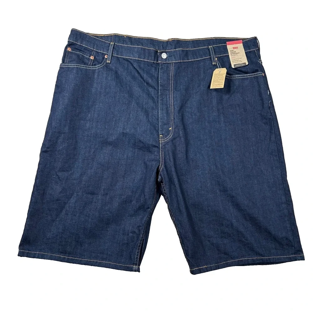 Levis 569 Shorts Mens 48 Blule Jean Denim Loose Straight Jorts 11